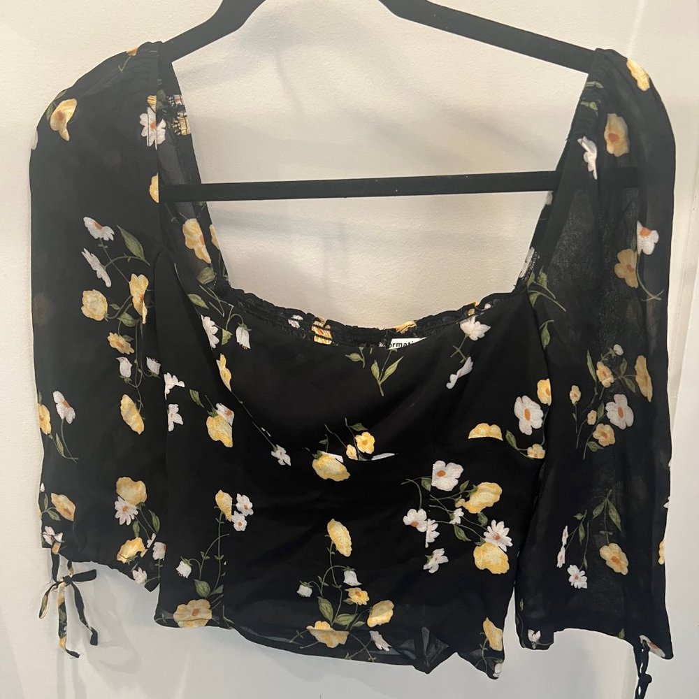 Reformation Floral Blouse